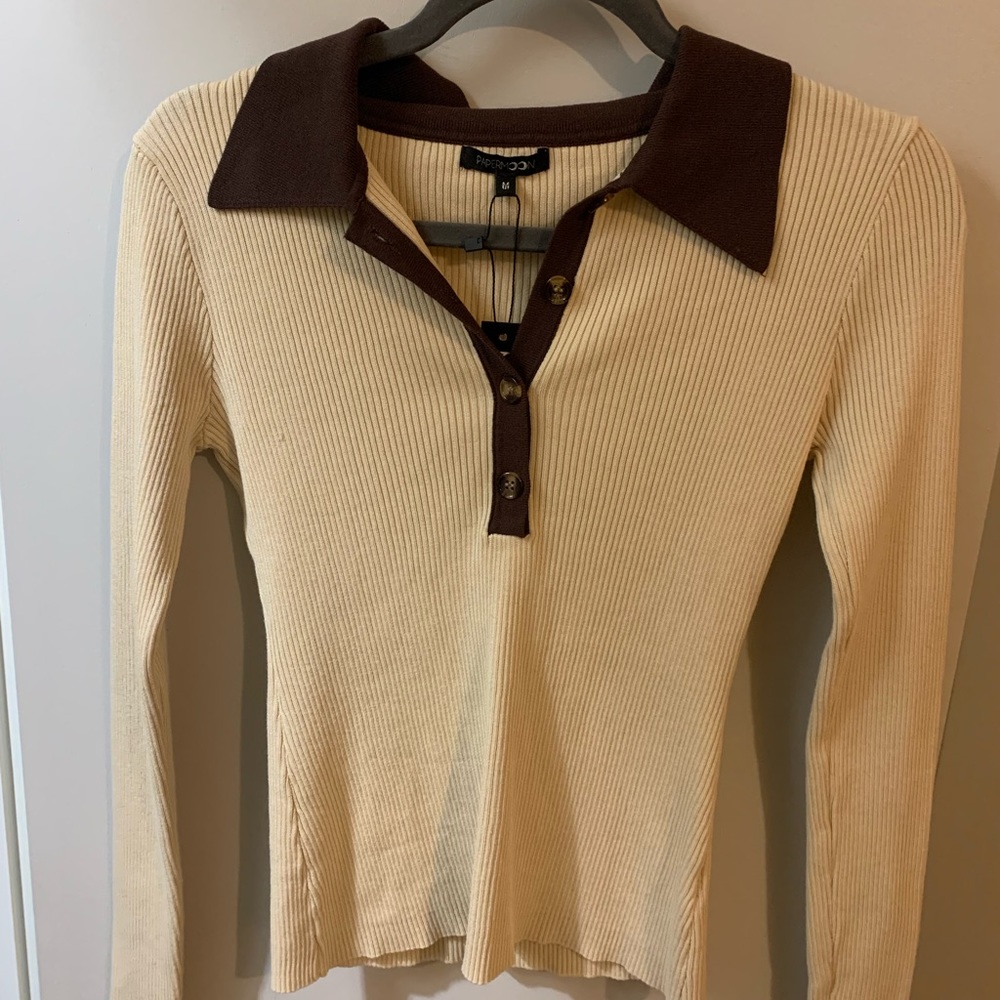 Papermoon Collared Top